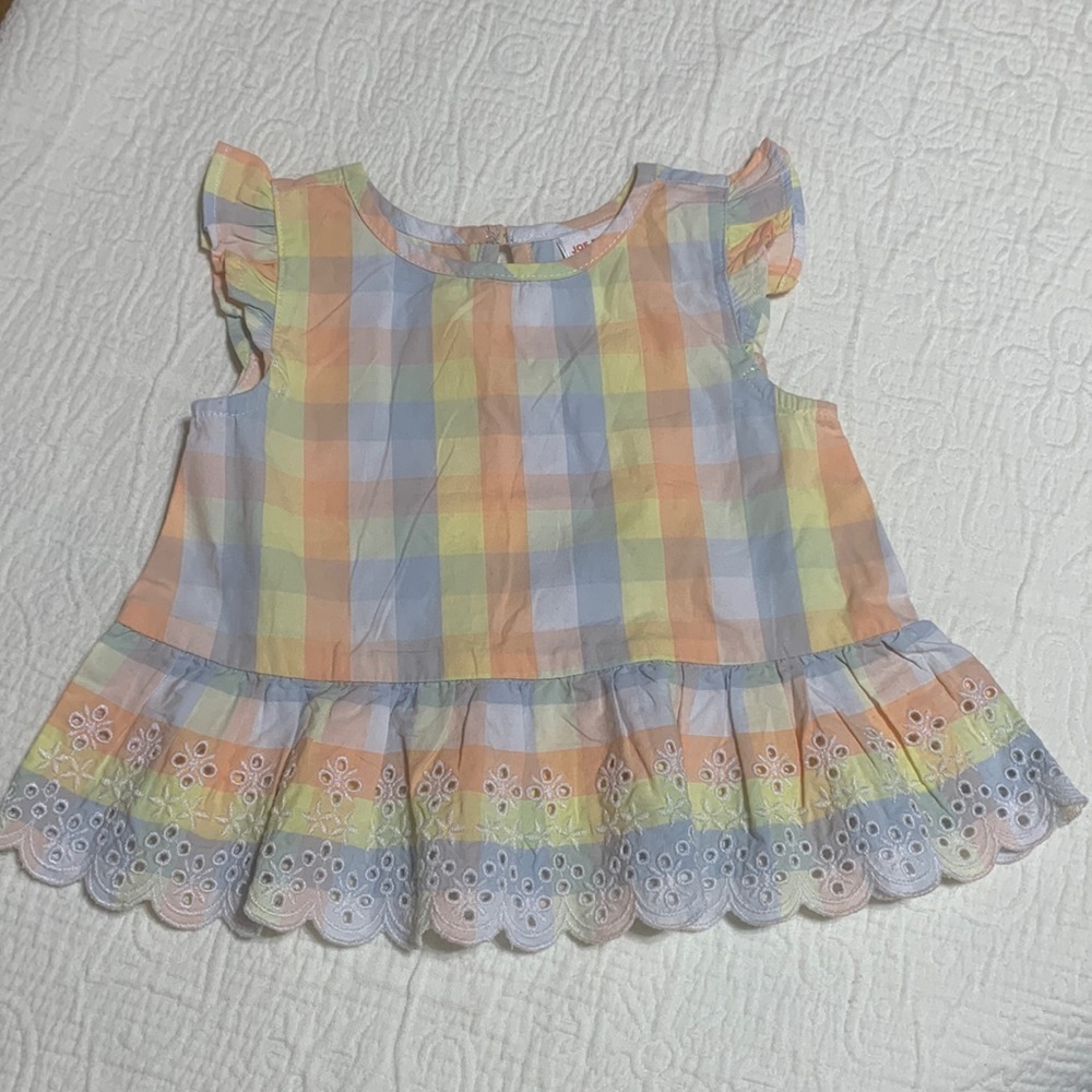 3-6m (5/$20) Pastels Gingham Summer Top by Joe Fresh